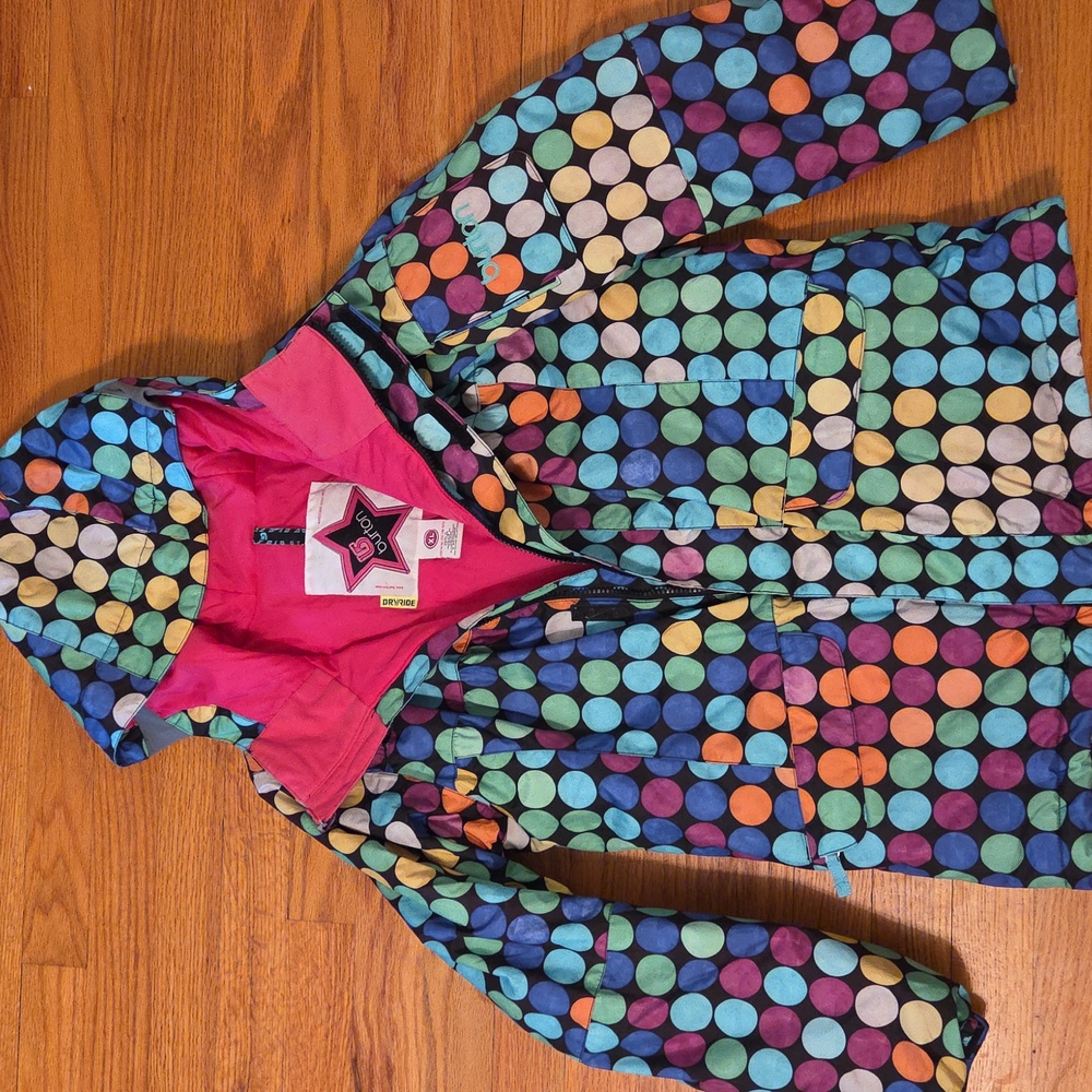 Burton Girls Snowboard Jacket with Pink Lining - EUC!